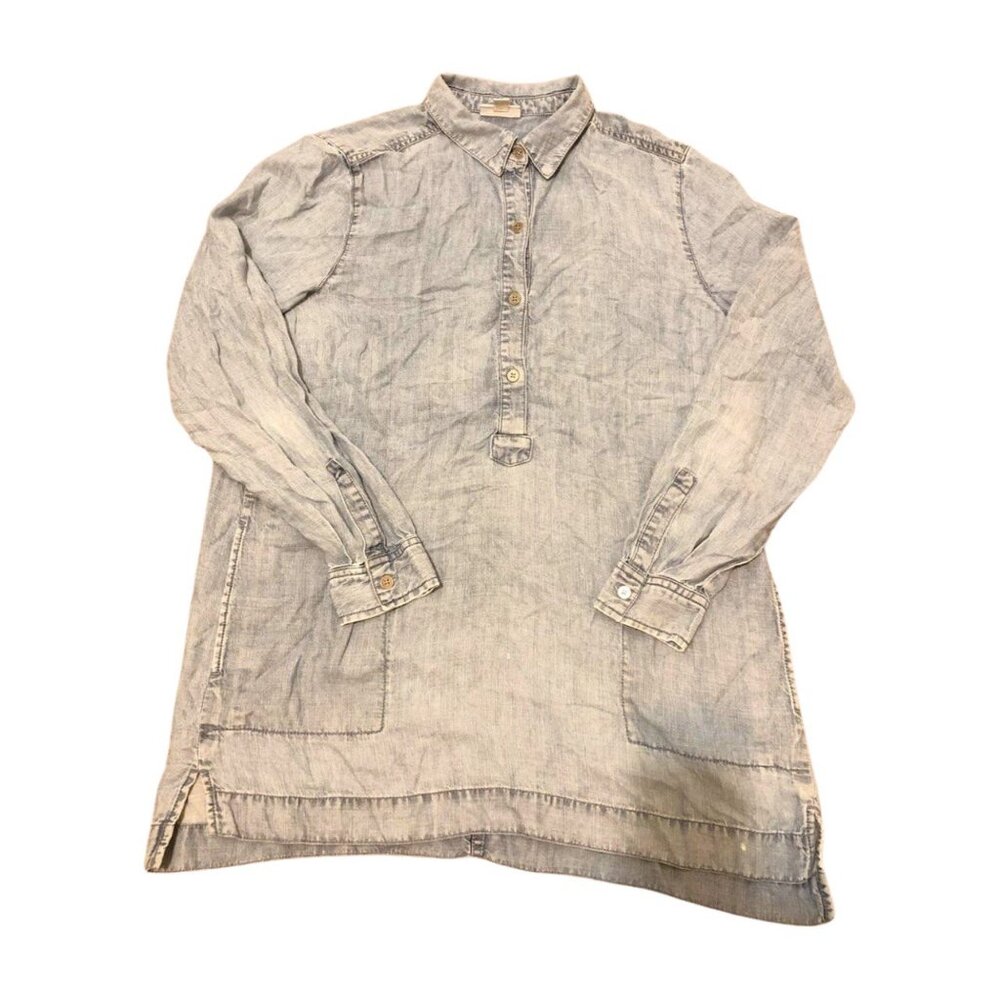 J  jill Dress Shirt Women’s Size Small Four Button Collar Long Sleeve